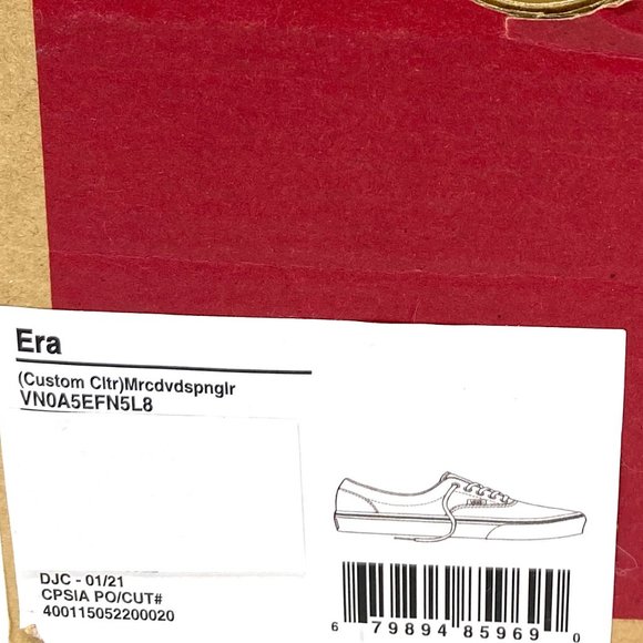 VANS Women Size VN0A5EFN5L8 ERA Custom Culture Multicolor Canvas Low Sneaker - Picture 10 of 10